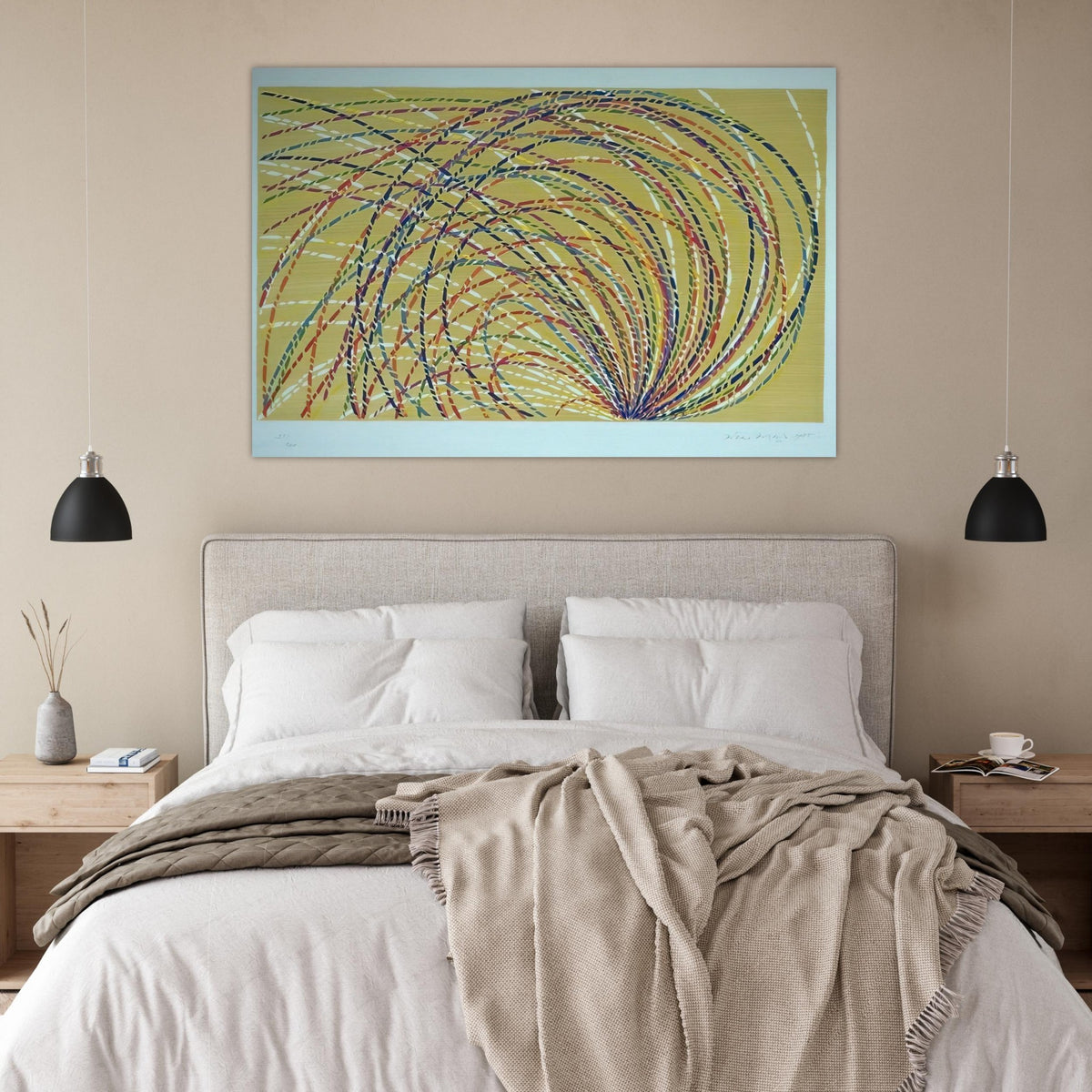 Aurora - 1985 - Piero Dorazio Art Prints - 100x150 cm / 40x60″ inches | Piero Dorazio Poster | Piero Dorazio Prints
