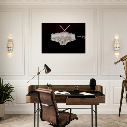 ROBA INTERIOR 1972 - Antoni Tapies Brushed Aluminum Print - 70x100 cm / 28x40 inches | Antoni Tapies Aluminum Print | Antoni Tapies Prints
