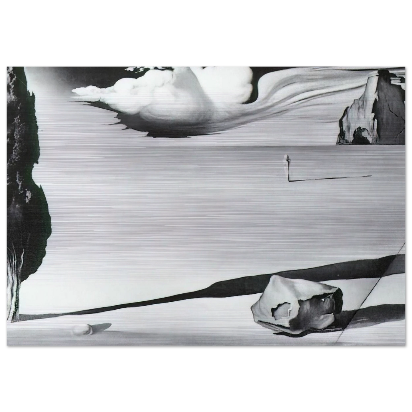 DESIGN FOR THE SET OF THE FILM SPELLBOUND - Salvador Dali Brushed Aluminum Print - 70x100 cm / 28x40 inches | Salvador Dali Aluminum Print | Salvador Dali Prints
