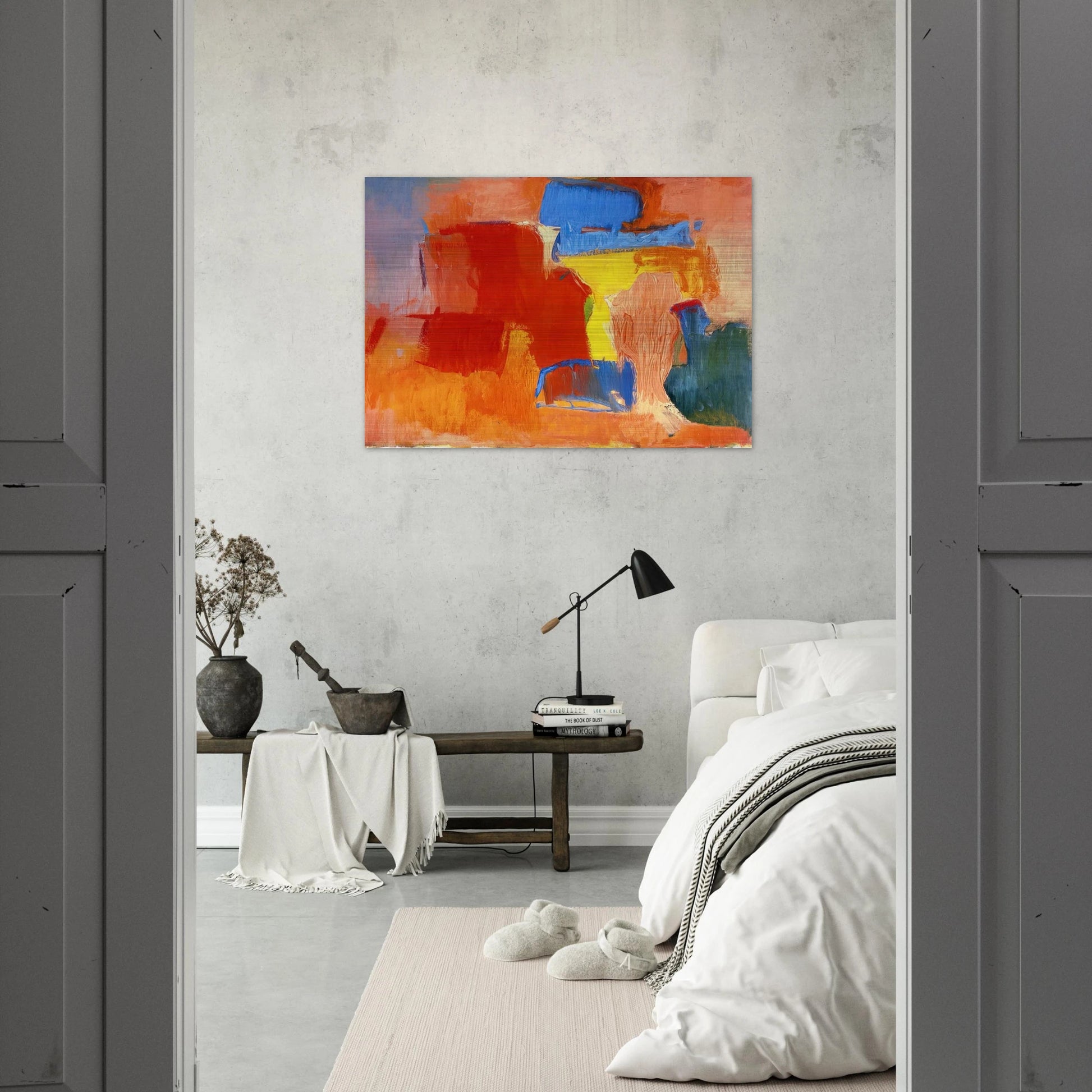 UNTITLED 1959 - Esteban Vicente Brushed Aluminum Print - 70x100 cm / 28x40 inches | Esteban Vicente Aluminum Print | Esteban Vicente Prints