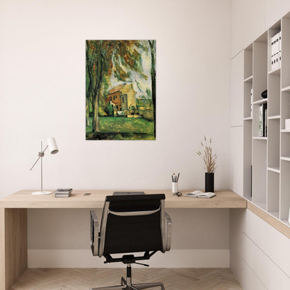 The pond of the Jas de Bouffan - Paul Cézanne Brushed Aluminum Print - 70x100 cm / 28x40 inches | Paul Cézanne Aluminum Print | Paul Cézanne Prints