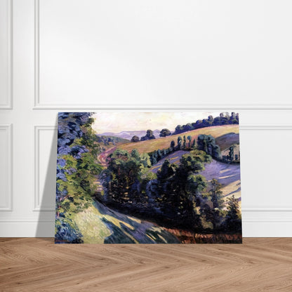Landscape at Pontgibaud - Armand Guillaumin Brushed Aluminum Print - 70x100 cm / 28x40 inches | Armand Guillaumin Aluminum Print | Armand Guillaumin Prints