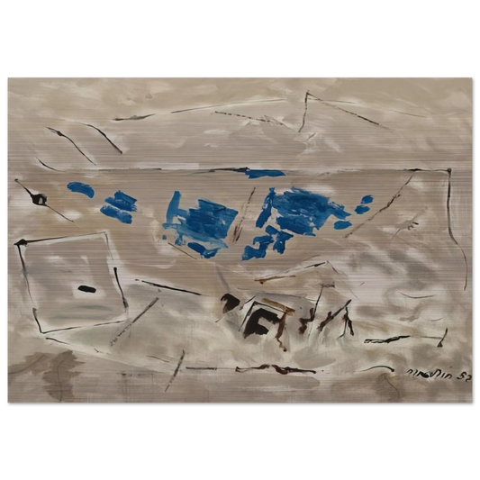 Autumn Coloring No. 4 - 1952 - John Marin Brushed Aluminum Print - 70x100 cm / 28x40 inches | John Marin Aluminum Print | John Marin Prints