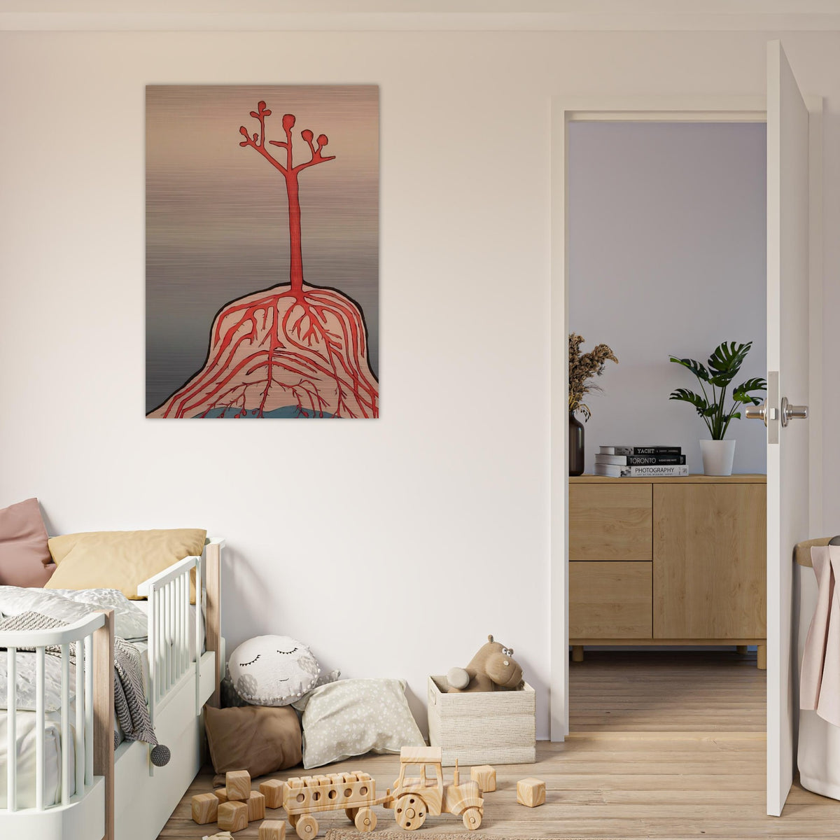 THE AINU TREE - Louise Bourgeois Brushed Aluminum Print - 70x100 cm / 28x40 inches | Louise Bourgeois Aluminum Print | Louise Bourgeois Prints
