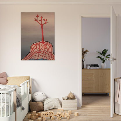 THE AINU TREE - Louise Bourgeois Brushed Aluminum Print - 70x100 cm / 28x40 inches | Louise Bourgeois Aluminum Print | Louise Bourgeois Prints