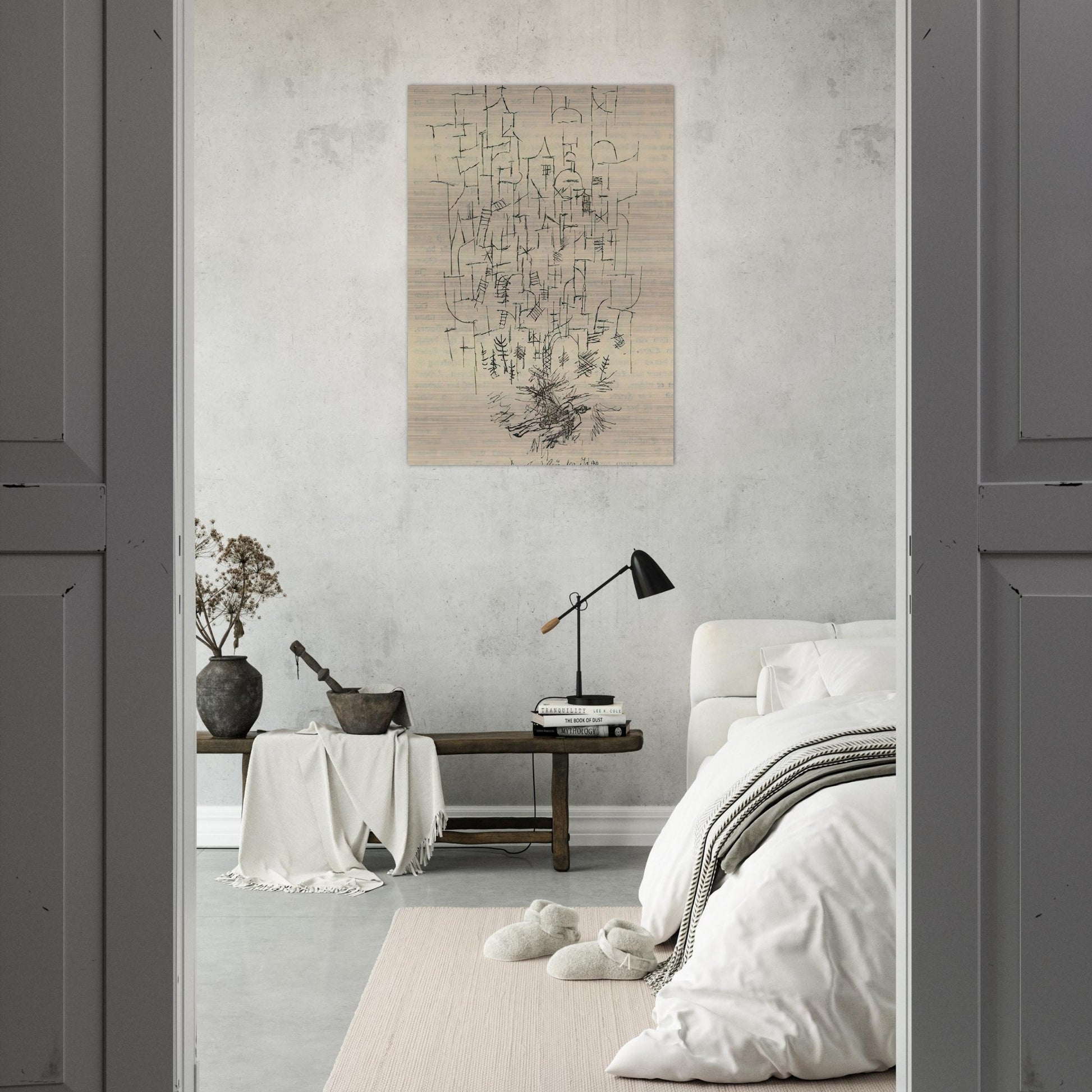 DEATH FOR THE IDEA 1915 - Paul Klee Brushed Aluminum Print - 70x100 cm / 28x40 inches | Paul Klee Aluminum Print | Paul Klee Prints