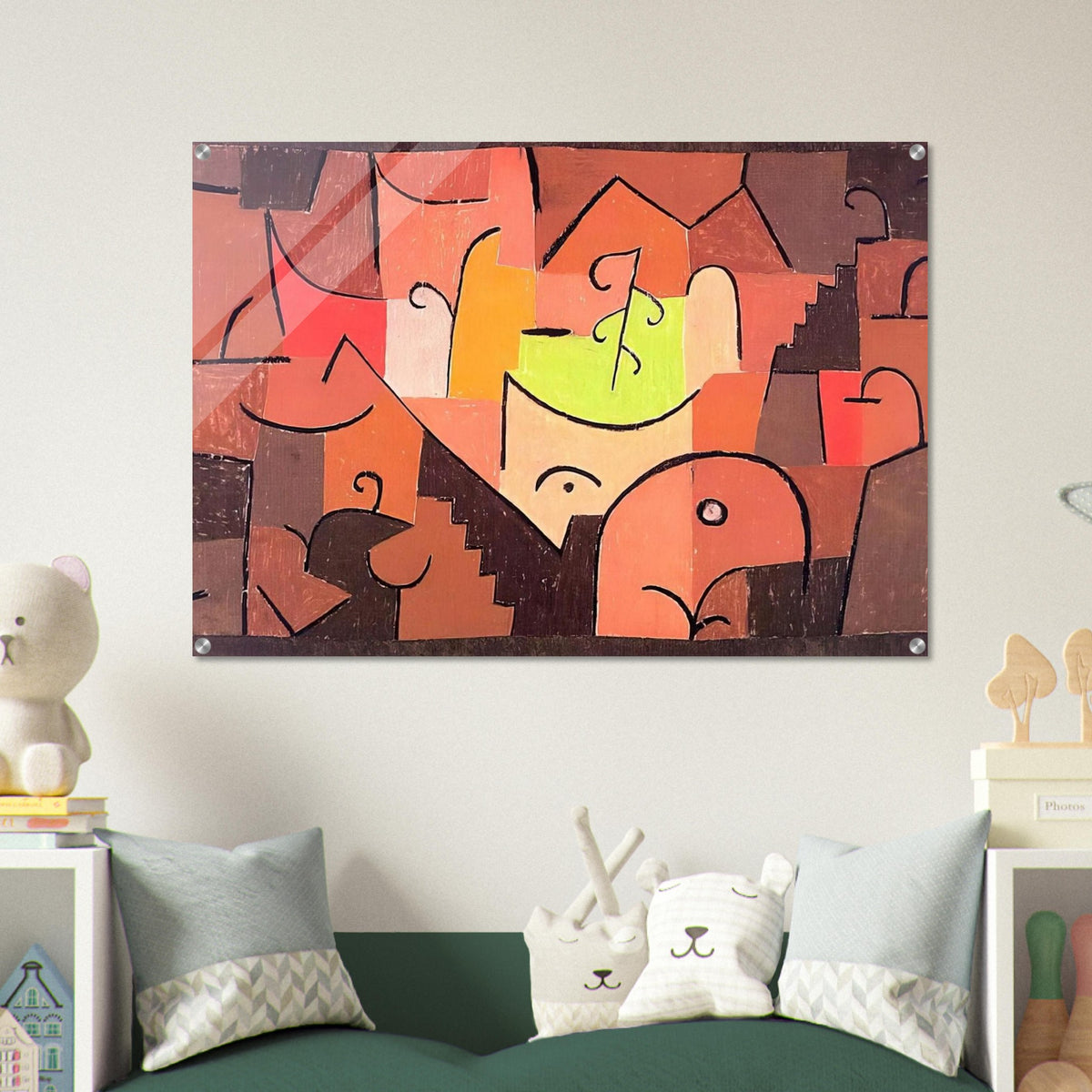 STAGE LANDSCAPE 1922 - Paul Klee Acrylic Print - 70x100 cm / 28x40″ inches | Paul Klee Wall Art | Paul Klee Prints
