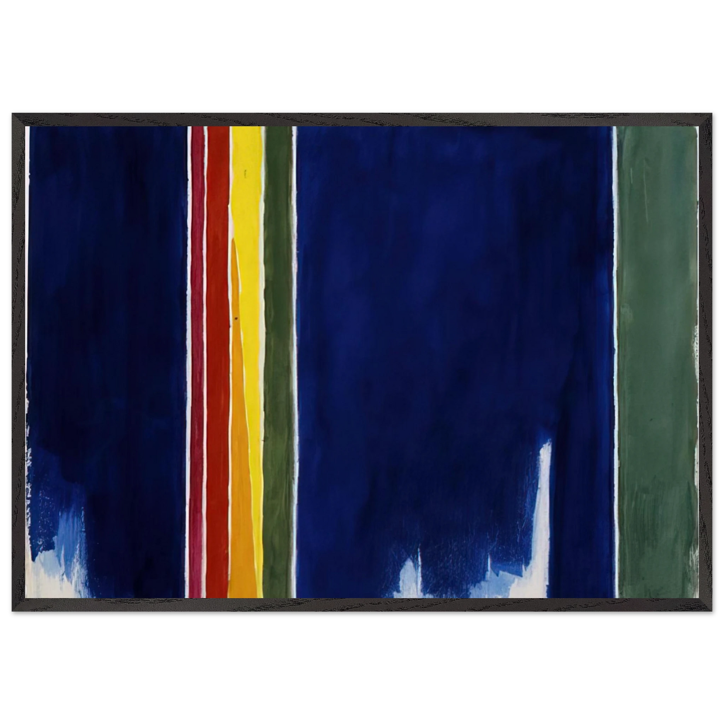 ATMOSPHERIC EFFECTS I 1970 - Alma Woodsey Thomas 70x100 cm / 28x40 inches Framed Art Print – Black Wooden Frame