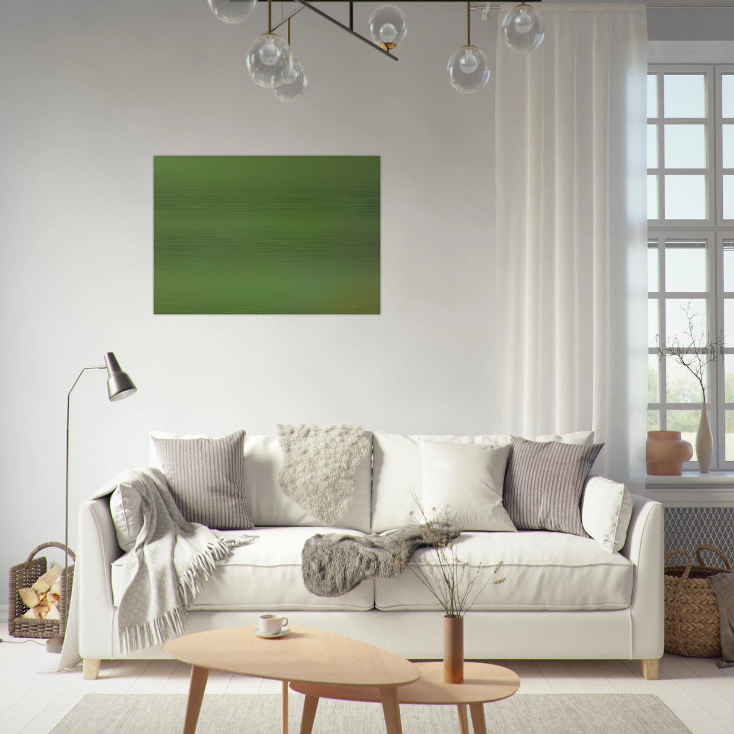 Microchromie vert-terre - Fernand Leduc Brushed Aluminum Print - 70x100 cm / 28x40 inches | Fernand Leduc Aluminum Print | Fernand Leduc Prints