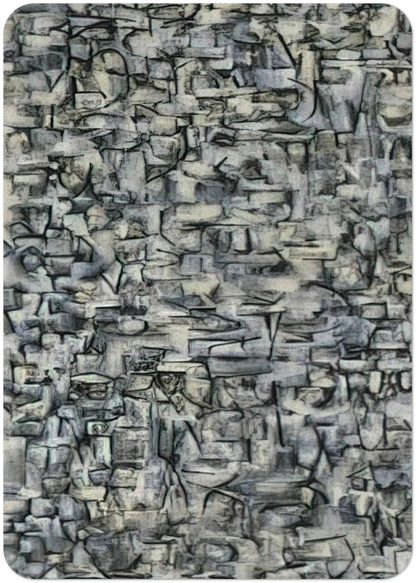 Number 22 - 1949 By Ad Reinhardt Pack of 10 Post Cards | Ad Reinhardt Post Cards | A6 (10.5 x 14.8 cm) - 4.1 x 5.8 inches