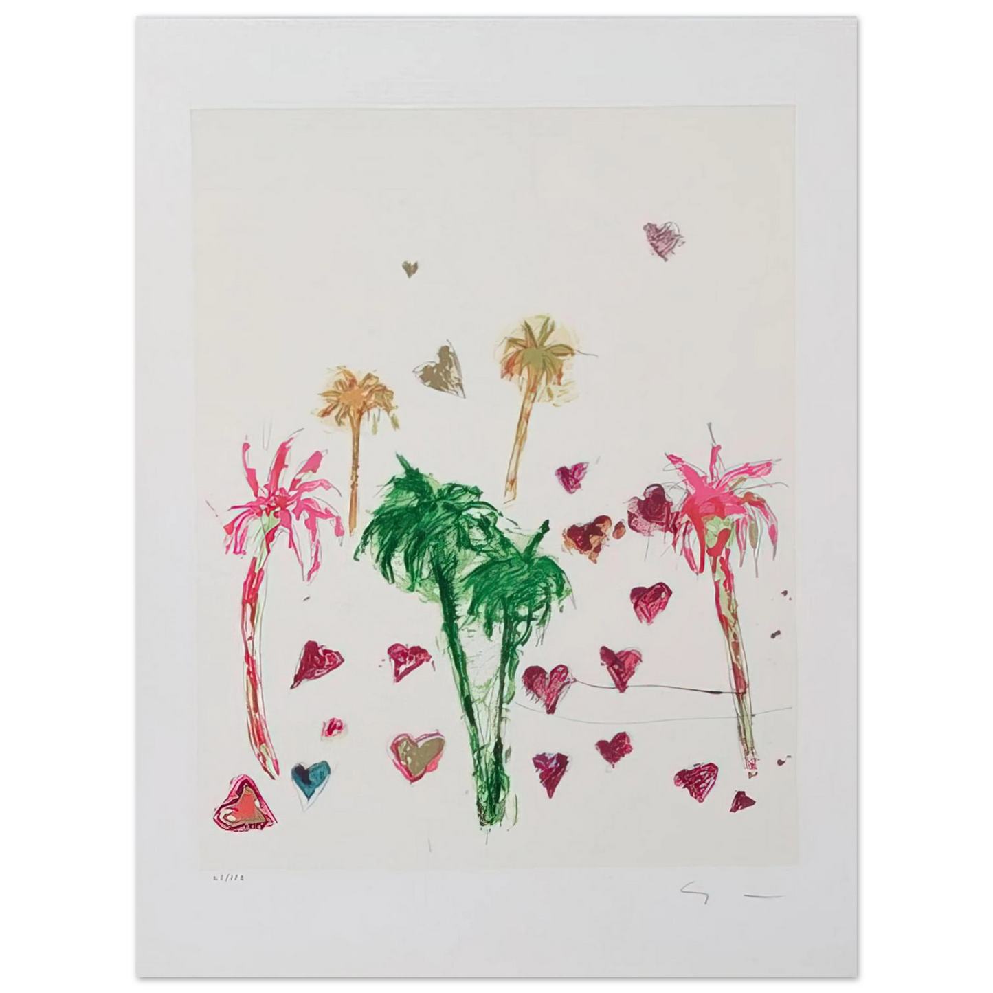 Mario Schifano - Untitled - Art Informel  75x100 cm / 30x40inches Fine Art Poster