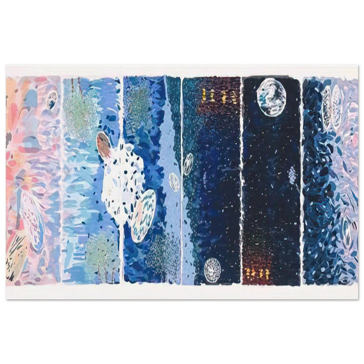 At Sea Japan - 1980 - Jennifer Bartlett Art Prints - 100x150 cm / 40x60″ inches | Jennifer Bartlett Poster | Jennifer Bartlett Prints