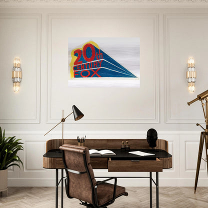 TRADEMARK 1 1962 - Edward Ruscha Brushed Aluminum Print - 70x100 cm / 28x40 inches | Edward Ruscha Aluminum Print | Edward Ruscha Prints