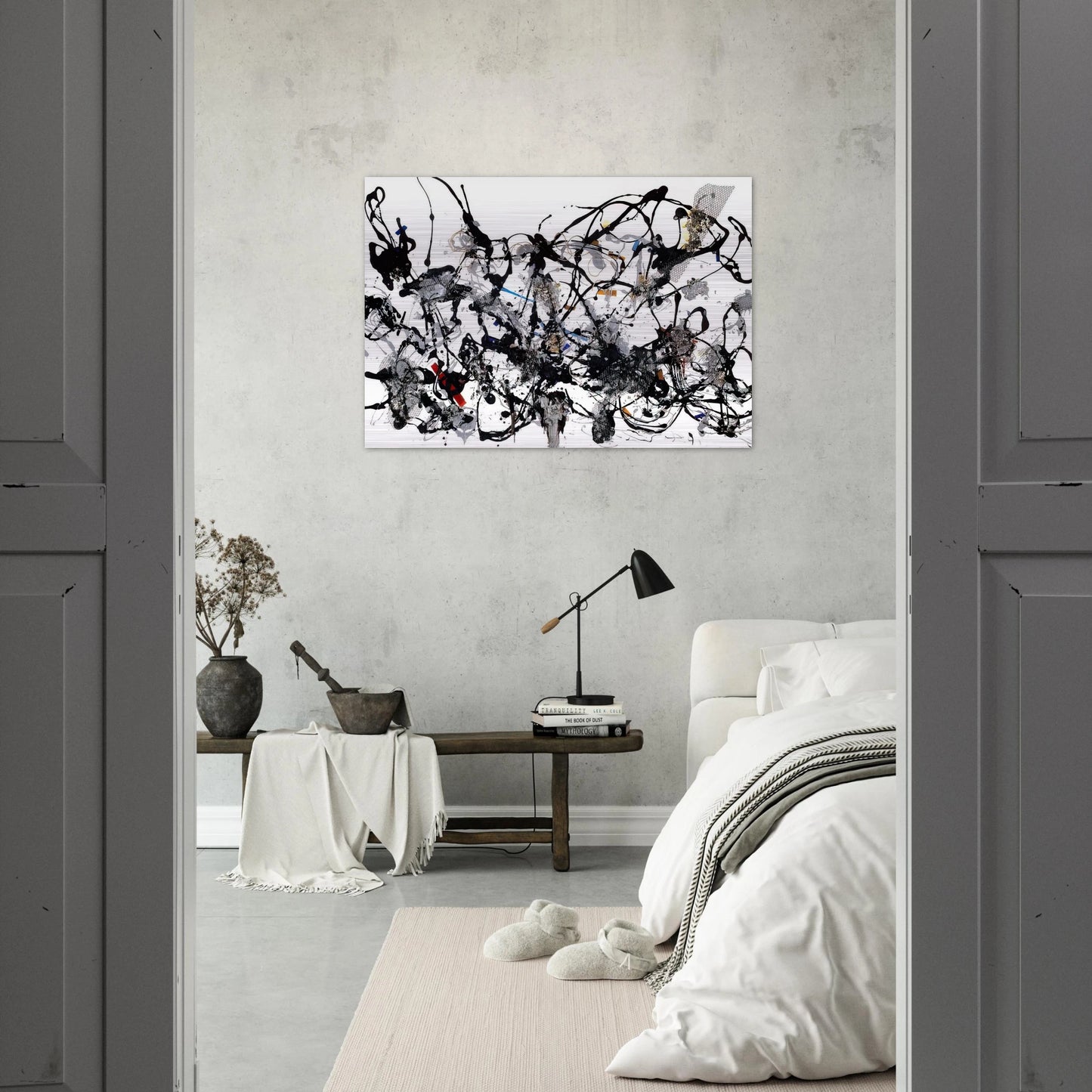 NUMBER 29 1950 - Jackson Pollock Brushed Aluminum Print - 70x100 cm / 28x40 inches | Jackson Pollock Aluminum Print | Jackson Pollock Prints