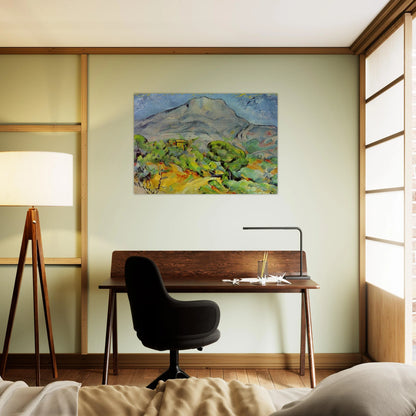 Road near Mont Sainte-Victoire - Paul Cézanne Brushed Aluminum Print - 70x100 cm / 28x40 inches | Paul Cézanne Aluminum Print | Paul Cézanne Prints