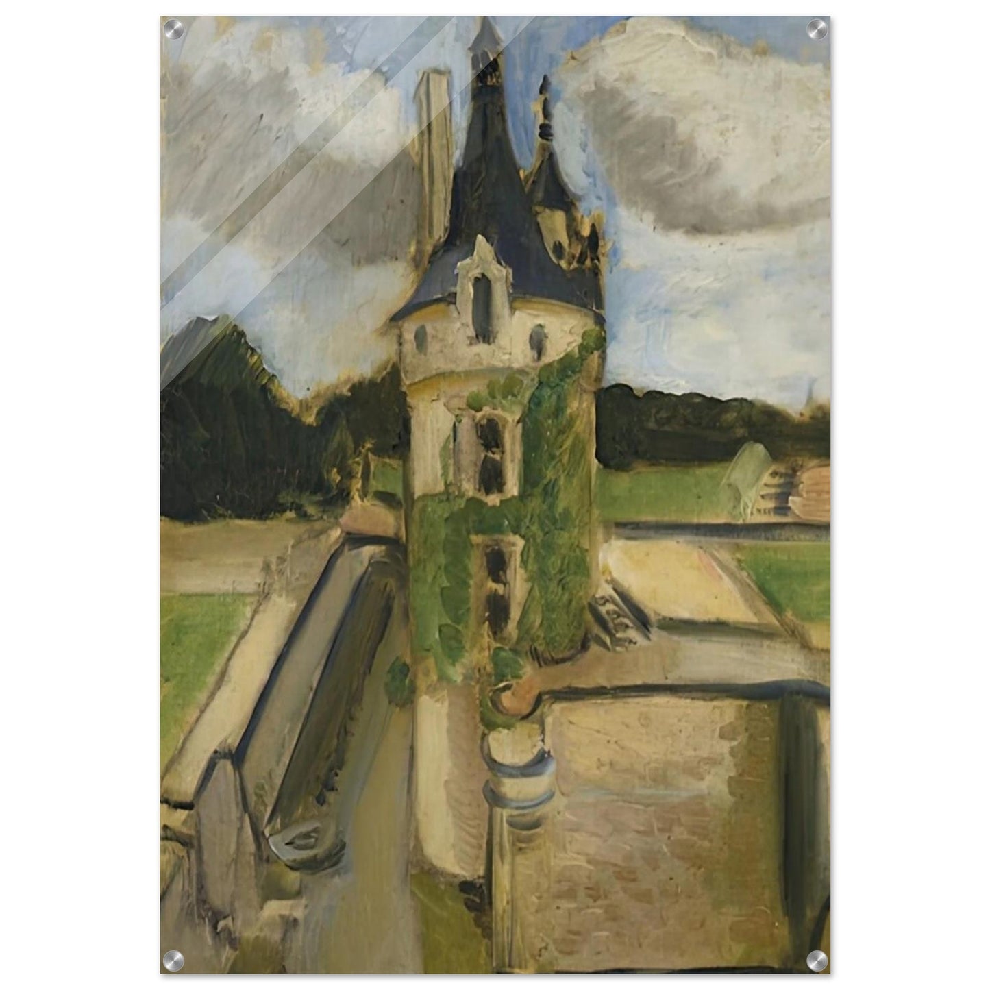 LLA TOUR DE CHENONCEAUX 1917 - Henri Matisse Acrylic Print - 70x100 cm / 28x40″ inches