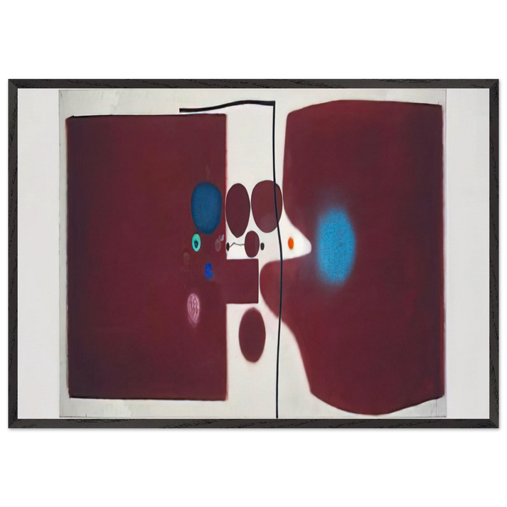 Brown Symphony - 1979 - Victor Pasmore 70x100 cm / 28x40 inches Framed Art Print – Black Wooden Frame