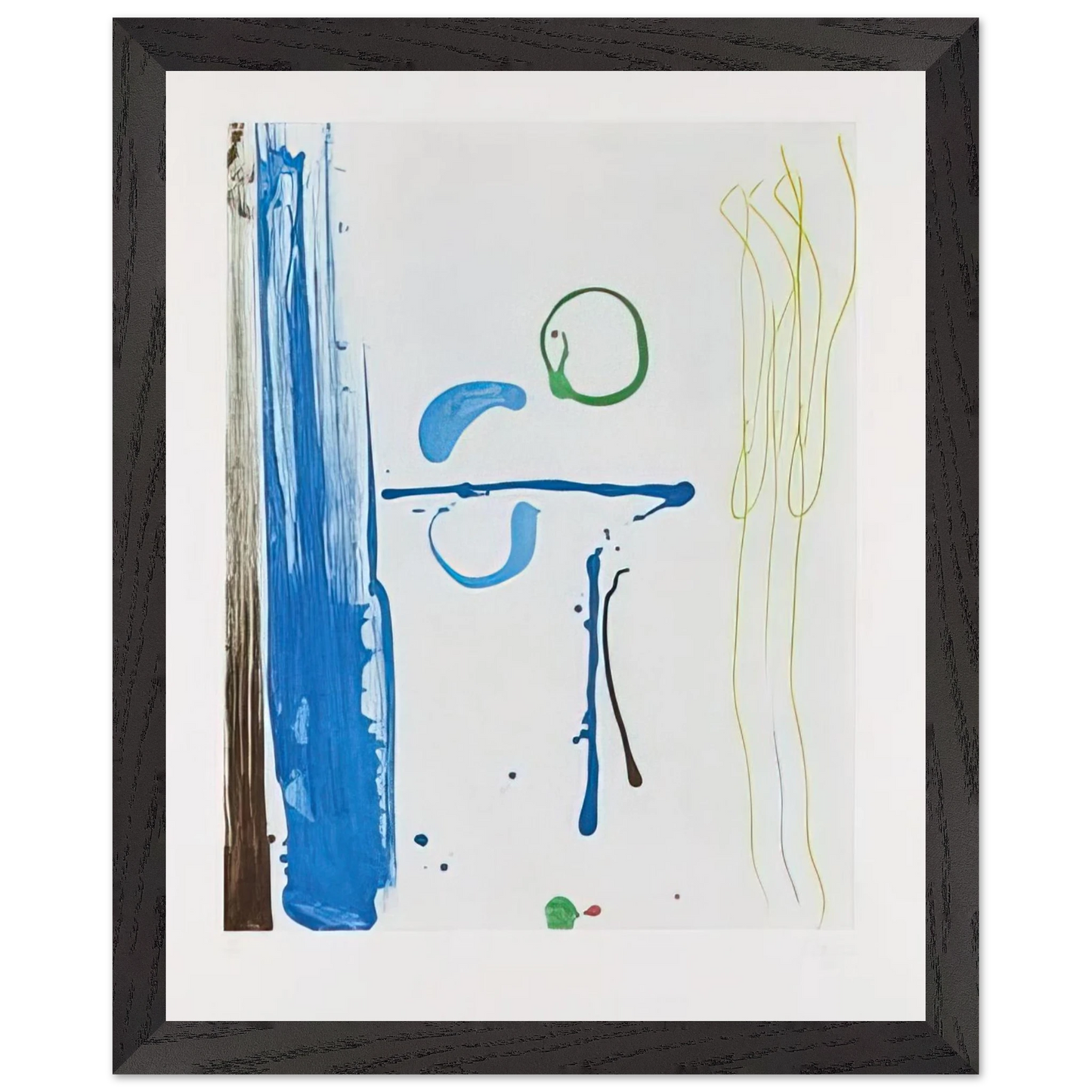 Helen Frankenthaler - Sunshine After Rain - 1987 Wall art - 40x50 cm / 16x20 inches - Premium Wooden Framed Poster With Fine Art Paper-canvas - Black frame