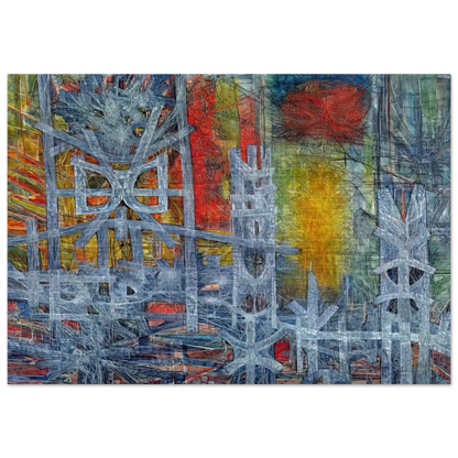 Silence at Sharpeville - 1962 - Jimmy Ernst Brushed Aluminum Print - 70x100 cm / 28x40 inches | Jimmy Ernst Aluminum Print | Jimmy Ernst Prints