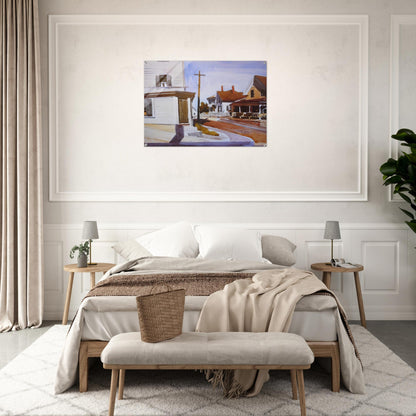 Street Corner - Edward Hopper Acrylic Print - 70x100 cm / 28x40″ inches