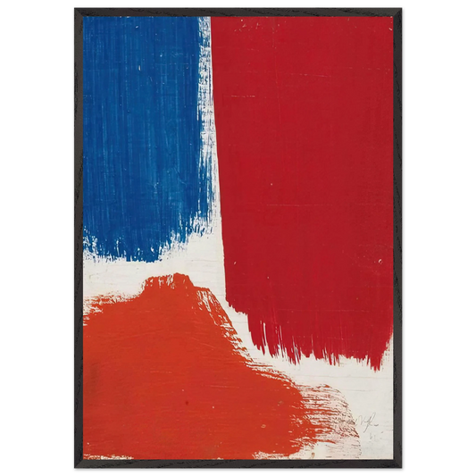 Untitled - 1961 N2 - Robert Goodnough 70x100 cm / 28x40 inches Framed Art Print – Black Wooden Frame