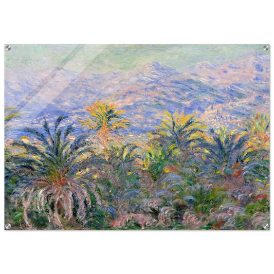 Palm Trees at Bordighera - claude monet Acrylic Print - 70x100 cm / 28x40″ inches