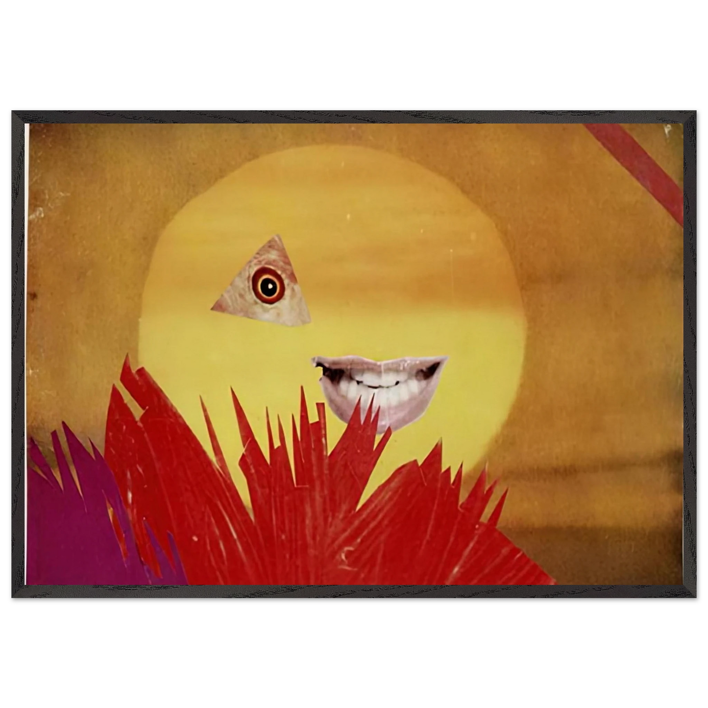 LITTLE SUN 1969 - Hannah Hoch 70x100 cm / 28x40 inches Framed Art Print – Black Wooden Frame