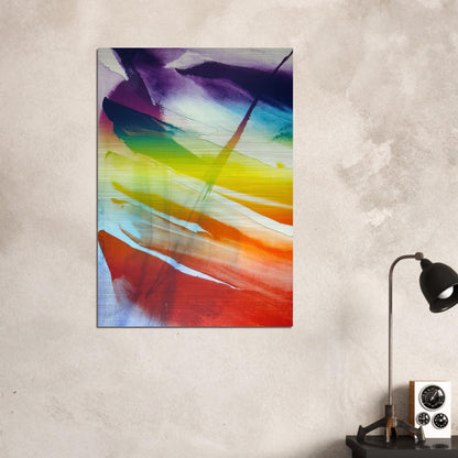 Phenomena Franklin's Kite - 1974 - Paul Jenkins Brushed Aluminum Print - 70x100 cm / 28x40 inches | Paul Jenkins Aluminum Print | Paul Jenkins Prints