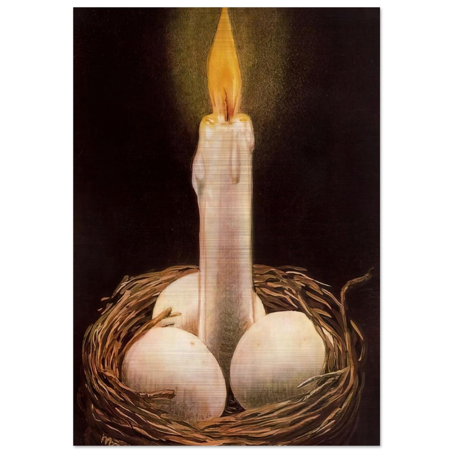 THE IMAGINATIVE FACULTY 1948 - Rene Magritte Brushed Aluminum Print - 70x100 cm / 28x40 inches | Rene Magritte Aluminum Print | Rene Magritte Prints