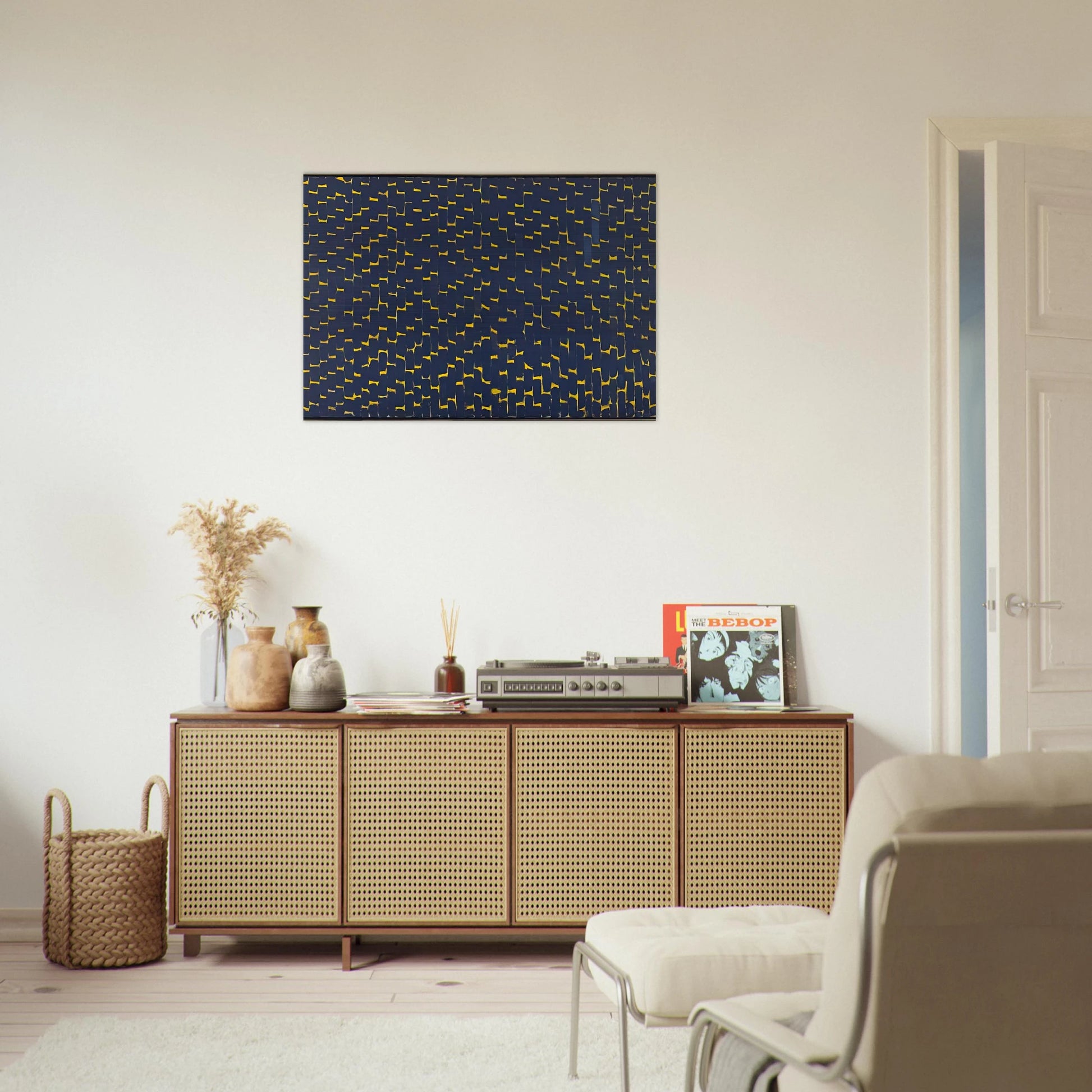 LATE NIGHT REFLECTIONS 1972 - Alma Woodsey Thomas Brushed Aluminum Print - 70x100 cm / 28x40 inches | Alma Woodsey Thomas Aluminum Print | Alma Woodsey Thomas Prints