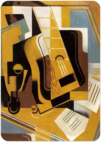 PHOTOGRAPH OF THE GUITAR 1918 By Juan Gris Pack of 10 Post Cards | Juan Gris Post Cards | A6 (10.5 x 14.8 cm) - 4.1 x 5.8 inches