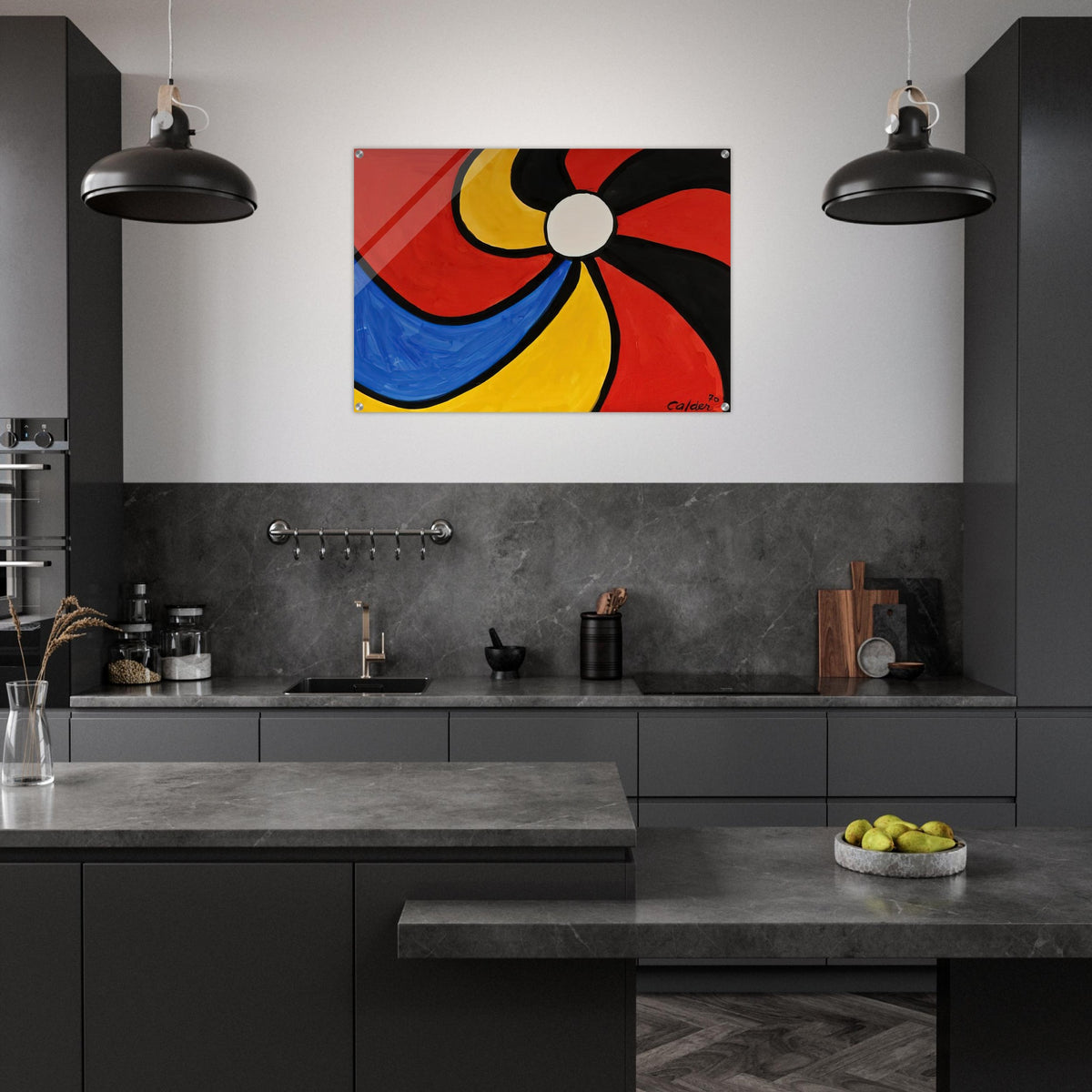 THE BIG WHEEL 1970 - Alexander Calder Acrylic Print - 70x100 cm / 28x40″ inches