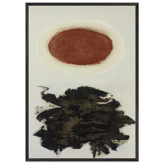 Burst 3 - 1967 - Adolph Gottlieb 70x100 cm / 28x40 inches Framed Art Print – Black Wooden Frame