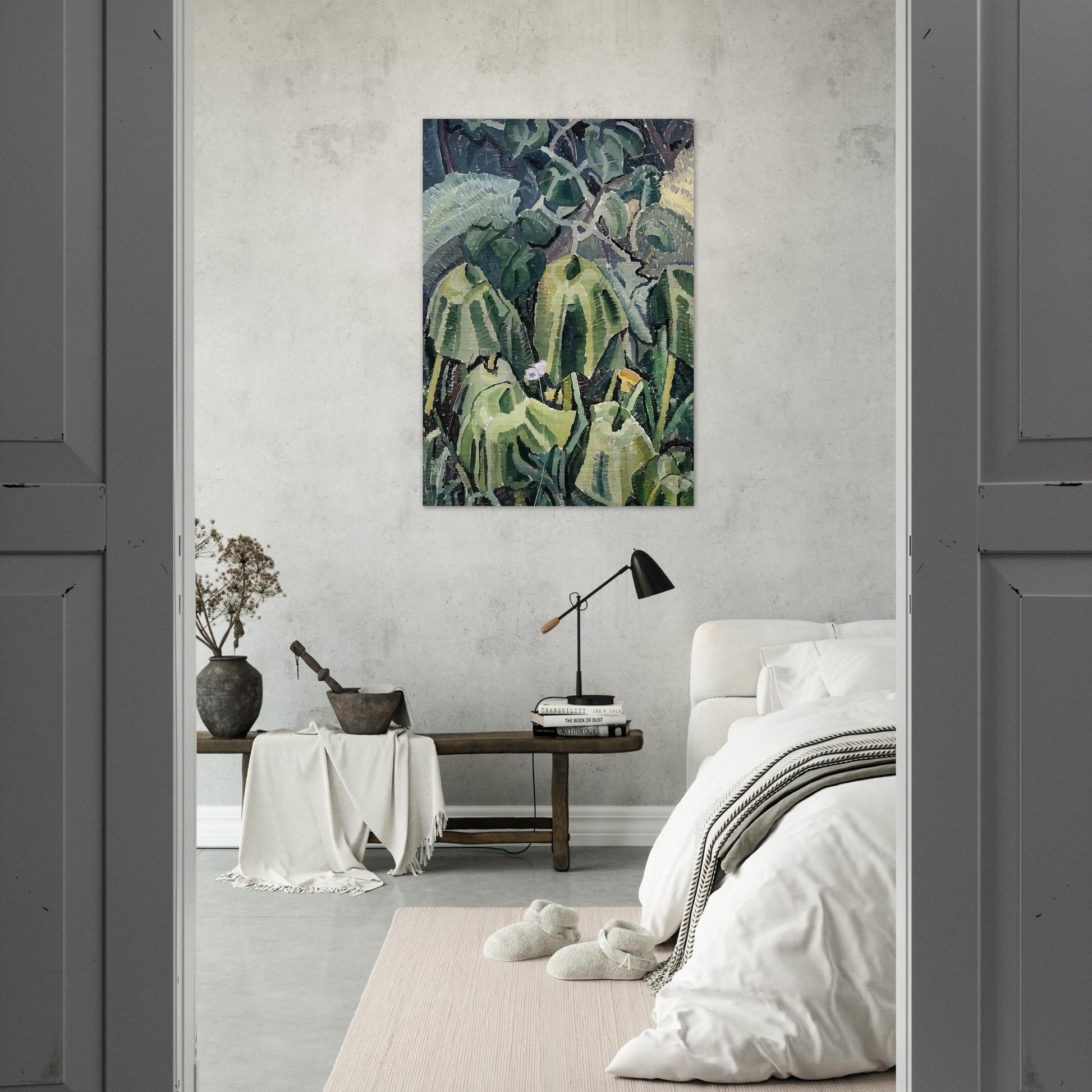 Pumpkin leaves drooping - 1926 - Grace Cossington Smith Brushed Aluminum Print - 70x100 cm / 28x40 inches | Grace Cossington Smith Aluminum Print | Grace Cossington Smith Prints