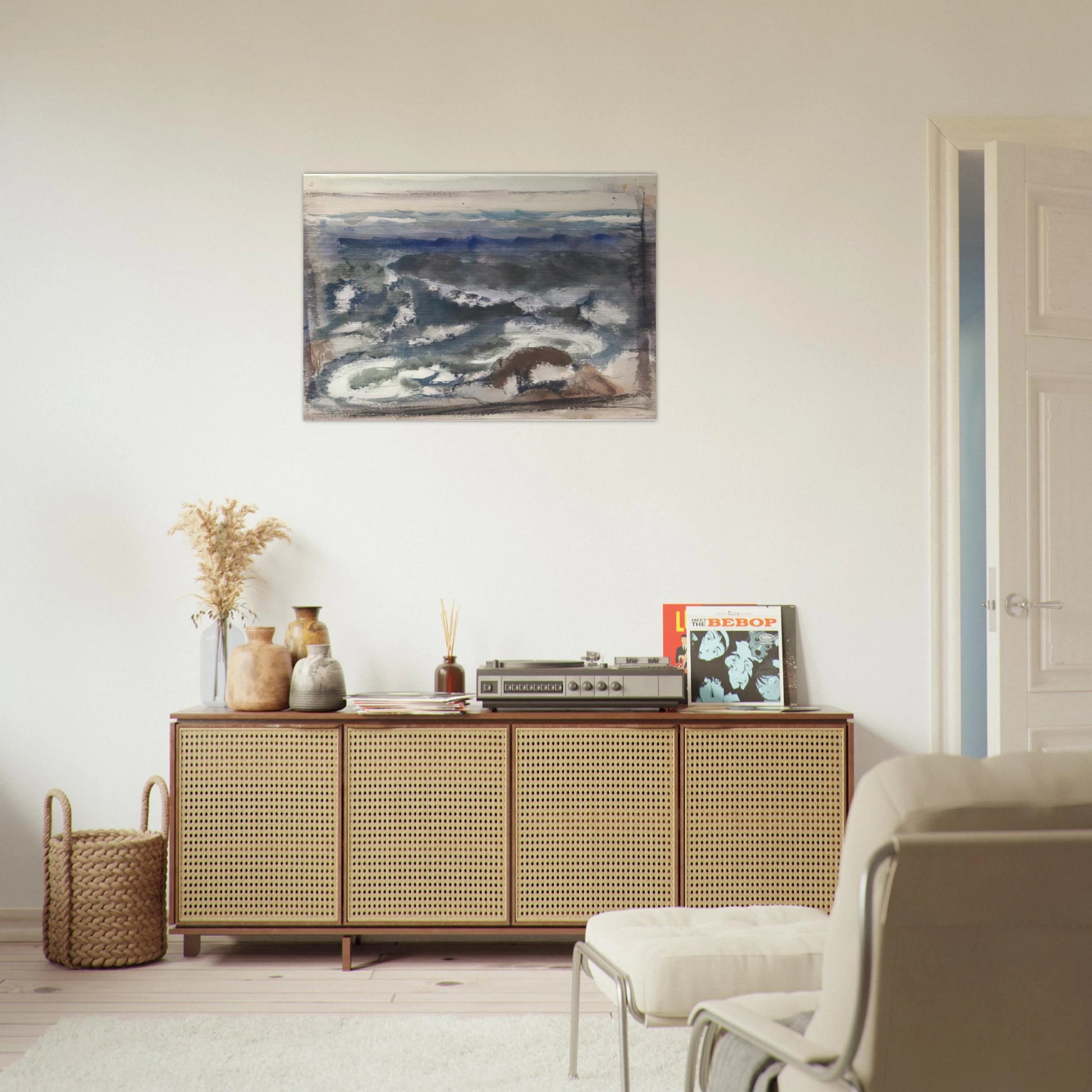 The Sea - 1923 - John Marin Brushed Aluminum Print - 70x100 cm / 28x40 inches | John Marin Aluminum Print | John Marin Prints