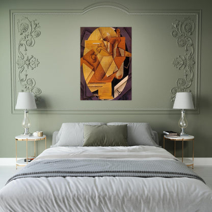 THE TABLE 1914 - Juan Gris Brushed Aluminum Print - 70x100 cm / 28x40 inches | Juan Gris Aluminum Print | Juan Gris Prints