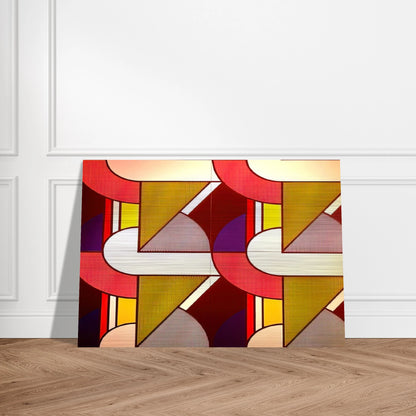 MODULAR PAINTING WITH FOUR PANELS 2 1969 - Roy Lichtenstein Brushed Aluminum Print - 70x100 cm / 28x40 inches | Roy Lichtenstein Aluminum Print | Roy Lichtenstein Prints