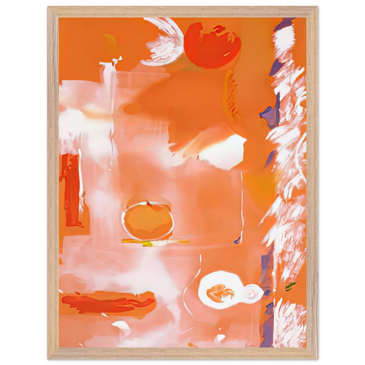Helen Frankenthaler - Seeing the Moon on a Hot Summer Day, 1987- Wall Art - 30x40 cm / 12x16 inches - Fine Art Poster-canvas - -
