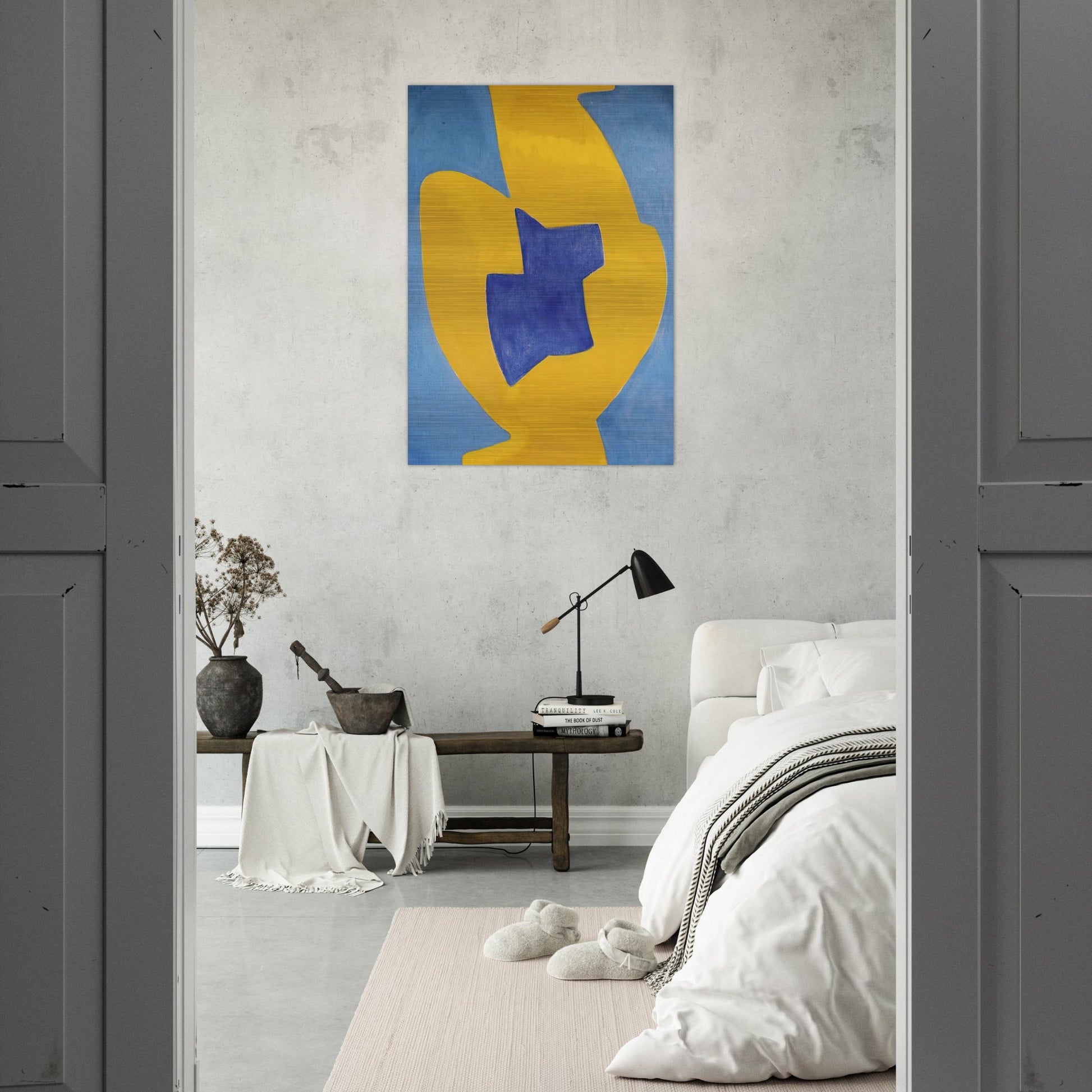 Composition abstraite - 1968 - Serge Poliakoff Brushed Aluminum Print - 70x100 cm / 28x40 inches | Serge Poliakoff Aluminum Print | Serge Poliakoff Prints