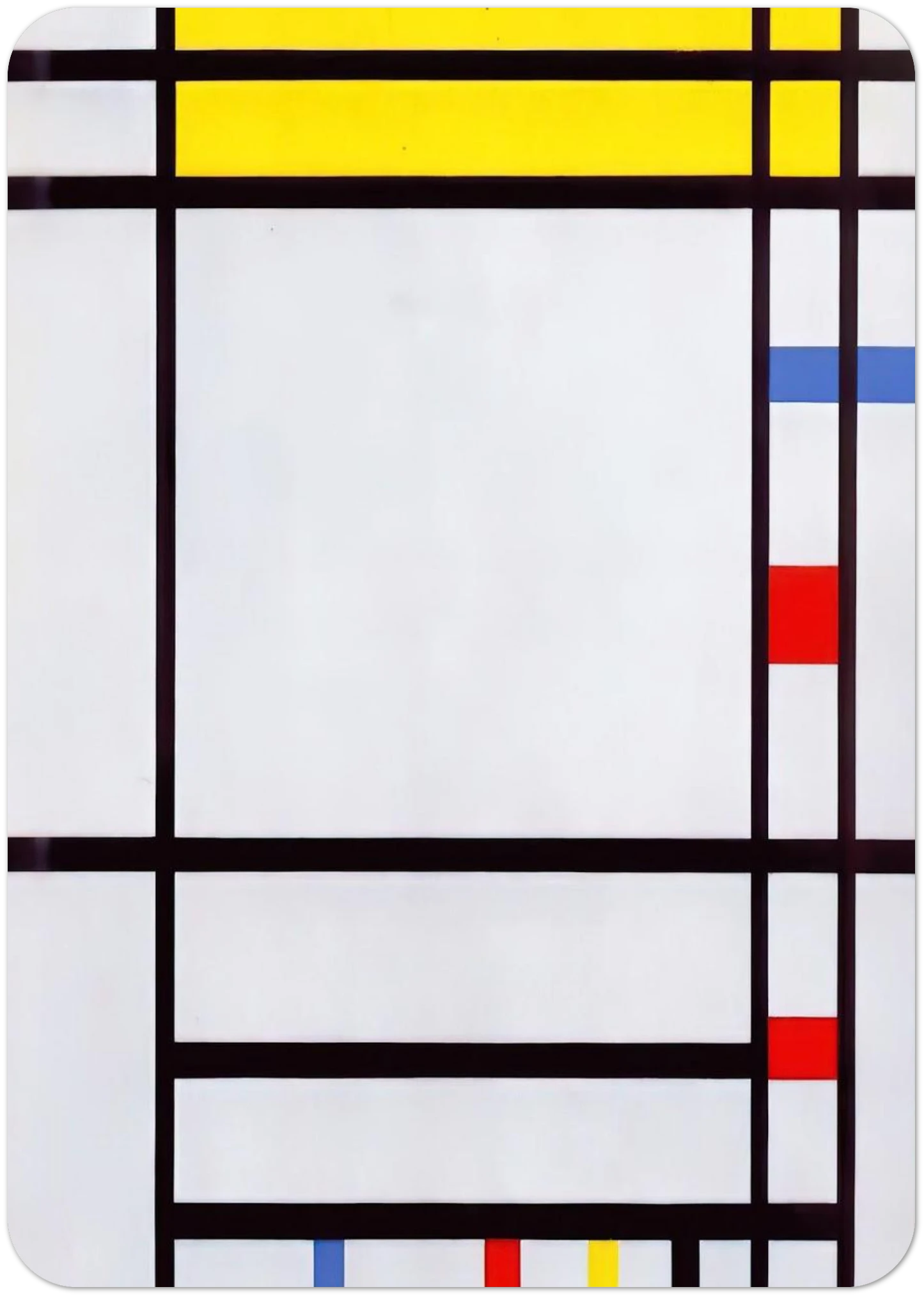 Place de la Concorde By Piet Mondrian Pack of 10 Post Cards | Piet Mondrian Post Cards | A6 (10.5 x 14.8 cm) - 4.1 x 5.8 inches