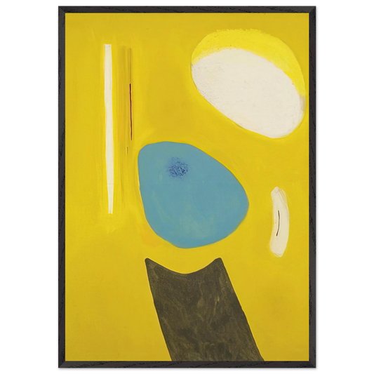 Three Rocks - 1949 - John Ferren 70x100 cm / 28x40 inches Framed Art Print – Black Wooden Frame