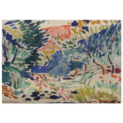 LANDSCAPE AT COLLIOURE 1905 - Henri Matisse Brushed Aluminum Print - 70x100 cm / 28x40 inches | Henri Matisse Aluminum Print | Henri Matisse Prints
