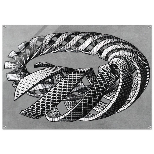SPIRALS - MC Escher Acrylic Print - 70x100 cm / 28x40″ inches | Maurits Cornelis Escher Prints