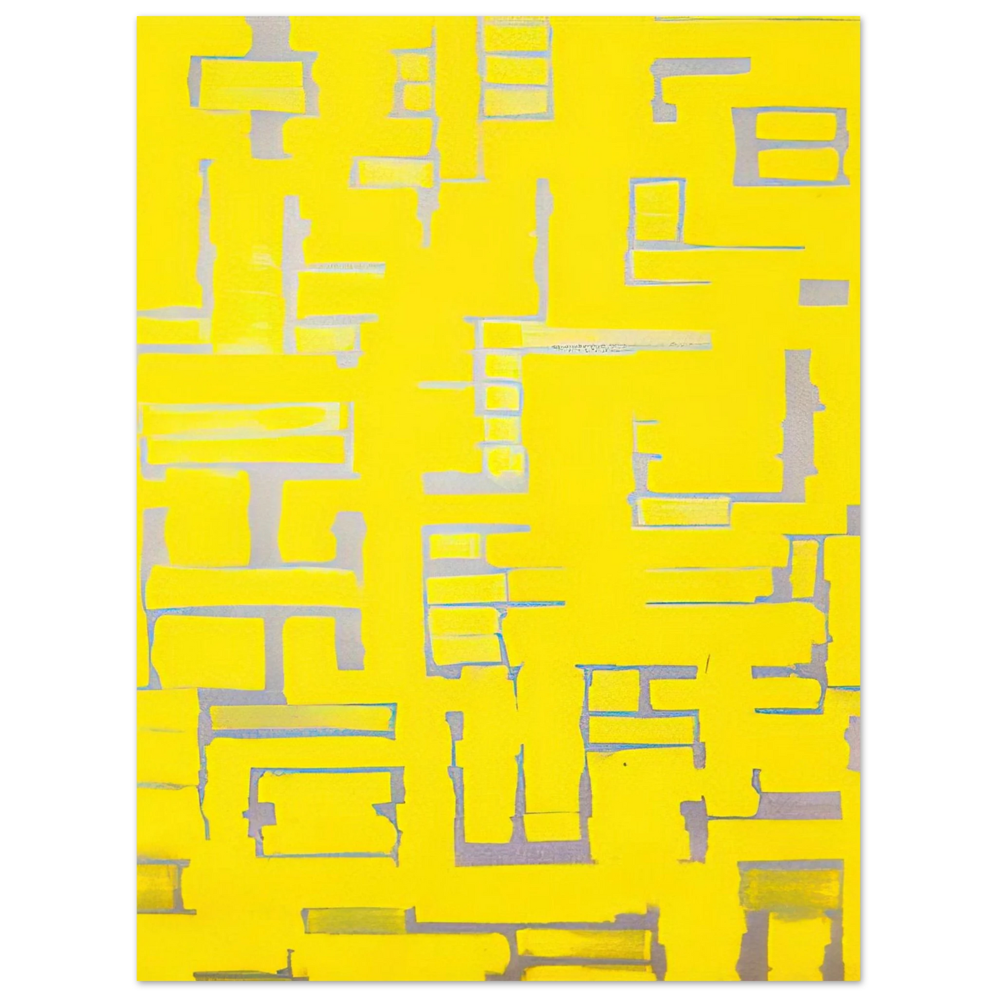 Ad Reinhardt - Untitled Yellow and White - 1950  75x100 cm / 30x40inches Fine Art Poster