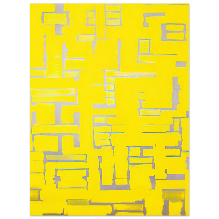 Ad Reinhardt - Untitled Yellow and White - 1950  75x100 cm / 30x40inches Fine Art Poster