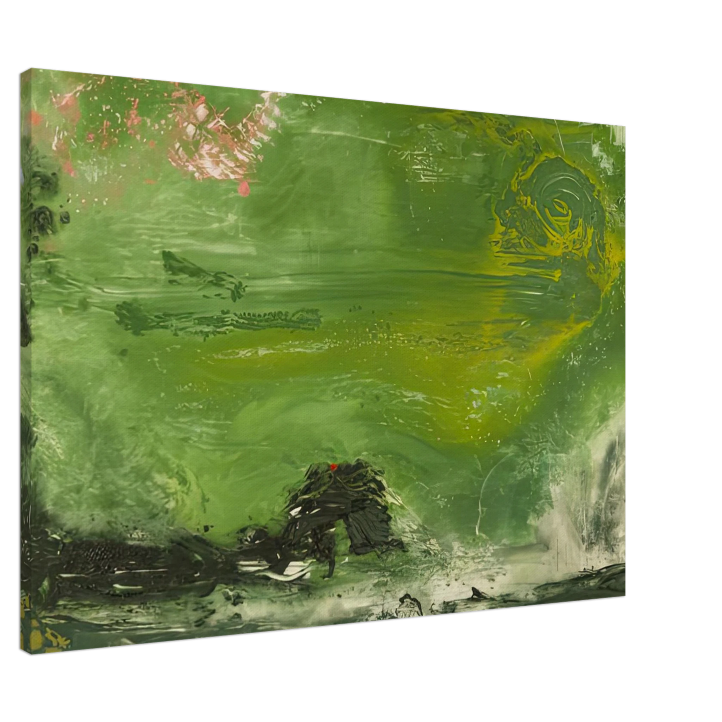 Helen Frankenthaler - Overture, 1992- Wall Art - 30x40 cm / 12x16 inches - Premium Wooden Framed Poster With Fine Art Paper-canvas - White frame