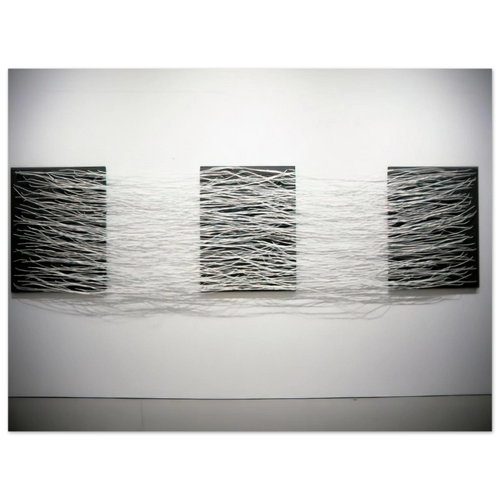 Eva Hesse - METRONOMIC IRREGULARITY II 1966  75x100 cm / 30x40inches Fine Art Poster