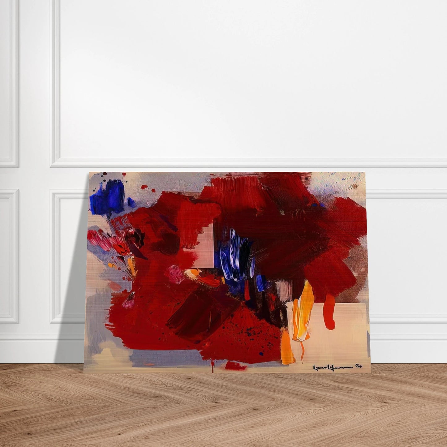 The Clash - Hans Hofmann Brushed Aluminum Print - 70x100 cm / 28x40 inches | Hans Hofmann Aluminum Print | Hans Hofmann Prints