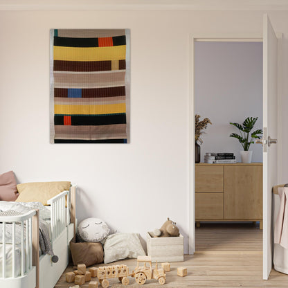 WALL HANGING 1925 1 - Anni Albers Brushed Aluminum Print - 70x100 cm / 28x40 inches | Anni Albers Aluminum Print | Anni Albers Prints