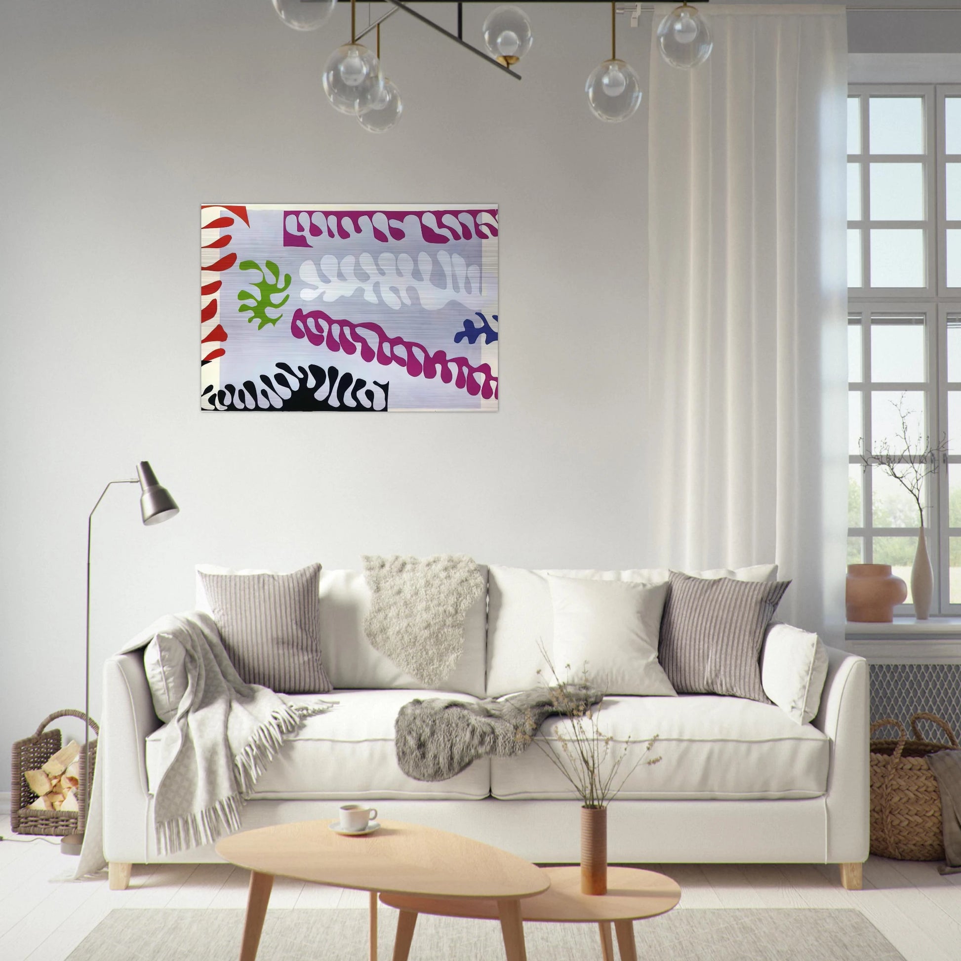 CUT OUTS 1 - Henri Matisse Brushed Aluminum Print - 70x100 cm / 28x40 inches | Henri Matisse Aluminum Print | Henri Matisse Prints